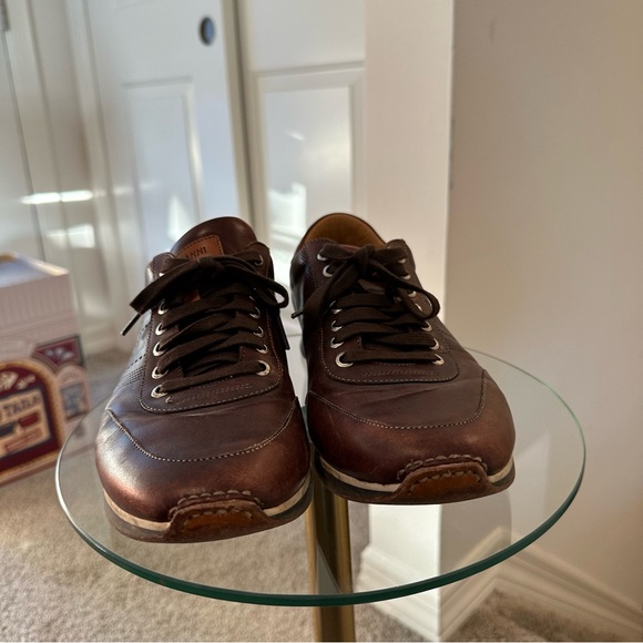 Magnanni 18457 Leather Perforated Sneaker in Brown - Picture 5 of 14